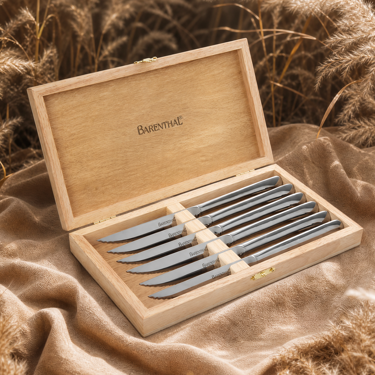 Barenthal 6-Piece Steak Knife Set with Wooden Storage Chest