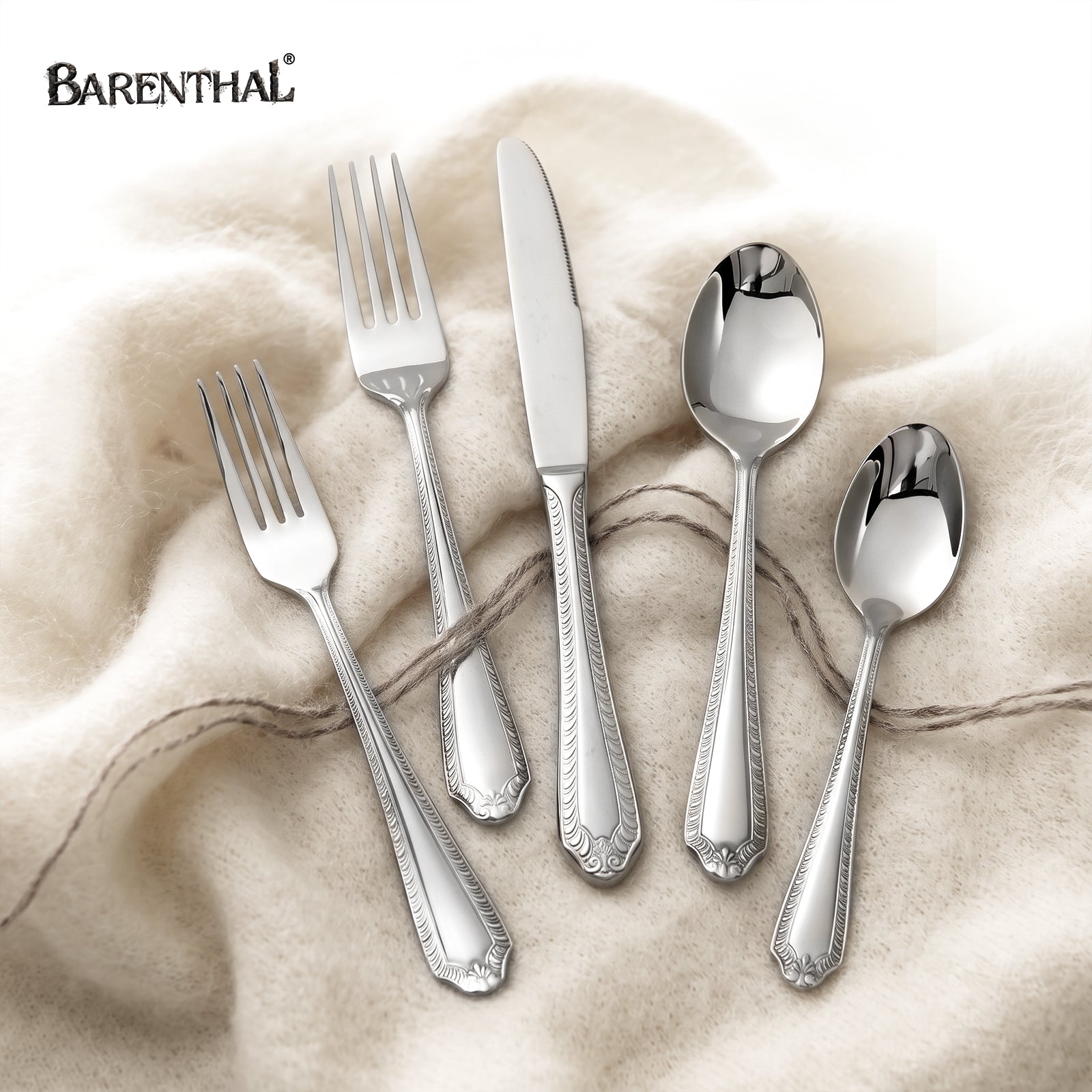 Fiori 20-Piece Silverware Set, Service for 4