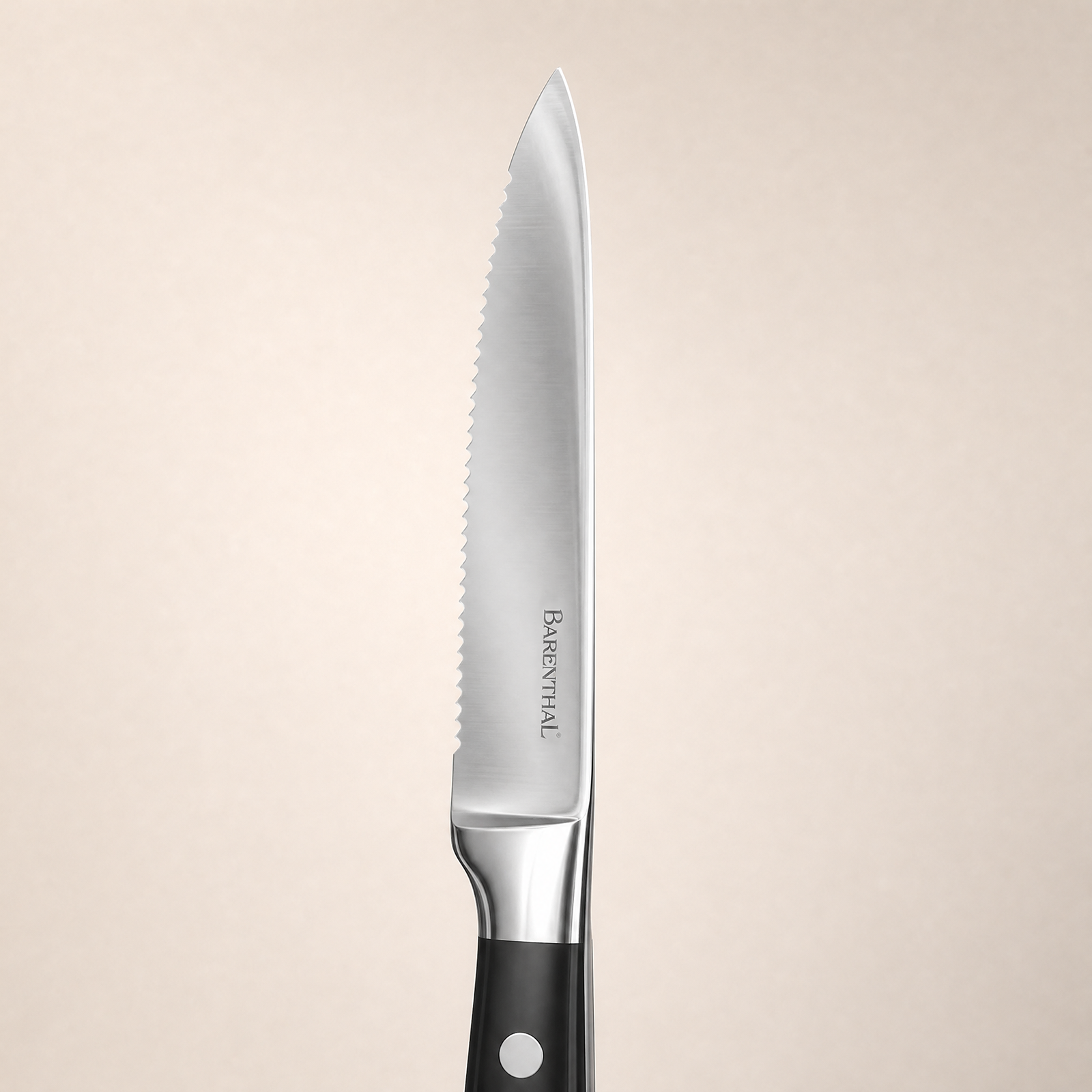 Barenthal 6-Piece Classic Serrated Steak Knife Set, German Stainless Steel