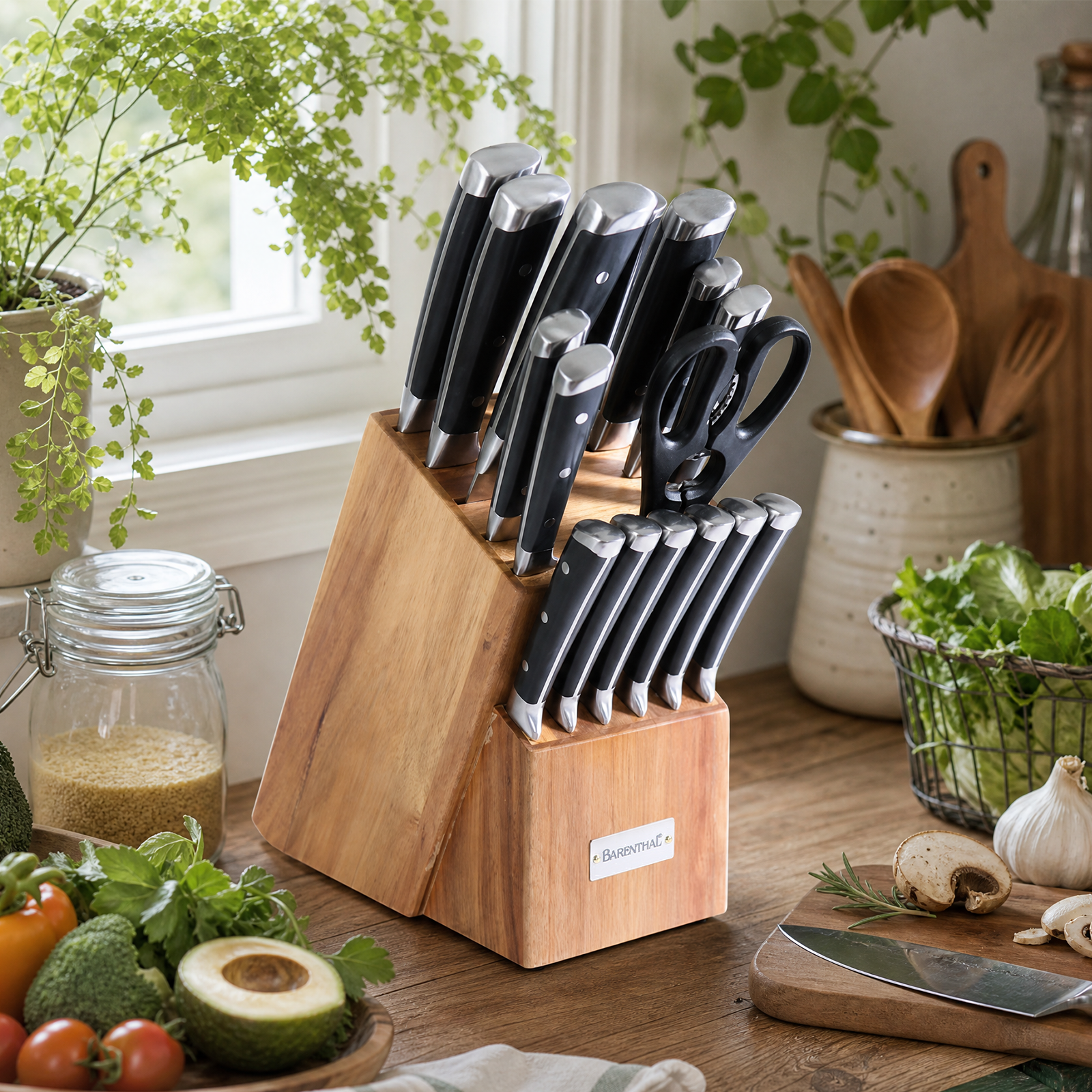 Barenthal 17-Piece Knife Set with Block