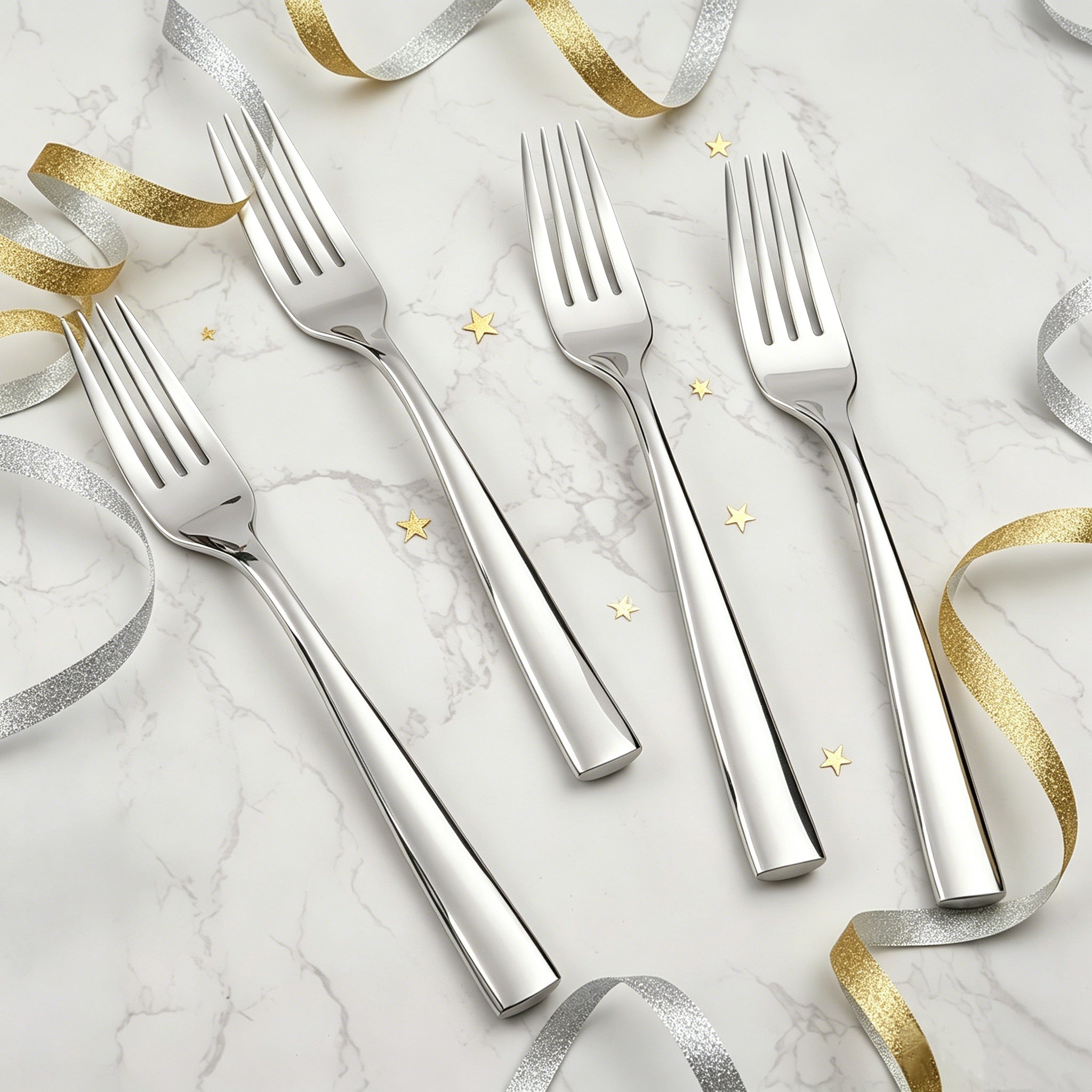 Coutour Dinner Forks, Set of 4