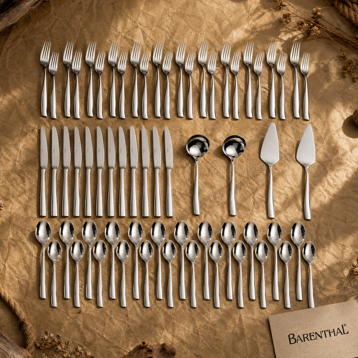 Couture 64-Piece Silverware Set for 12