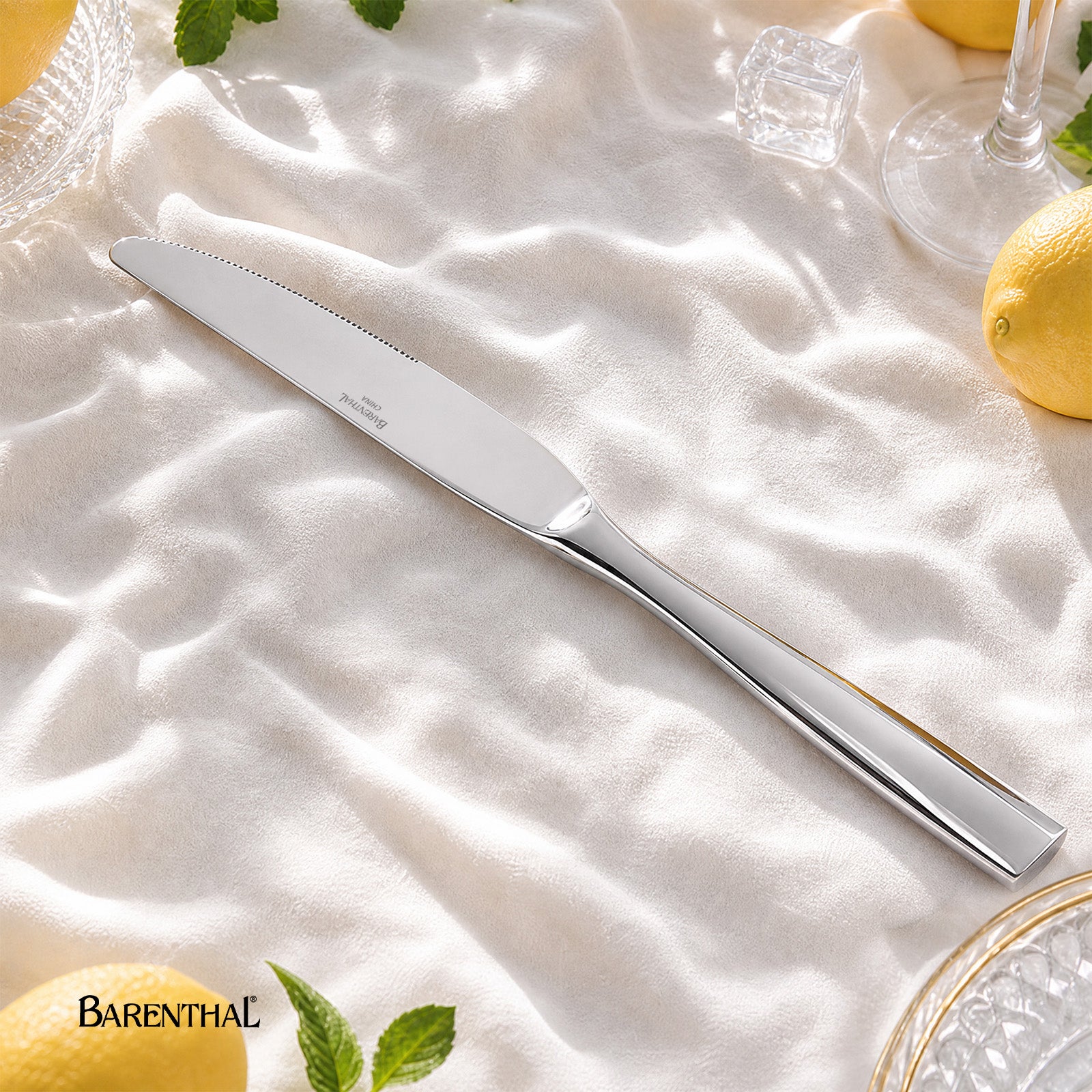 Barenthal Marin Dinner Knife - polished stainless steel flatware knife, elegant design for everyday dining