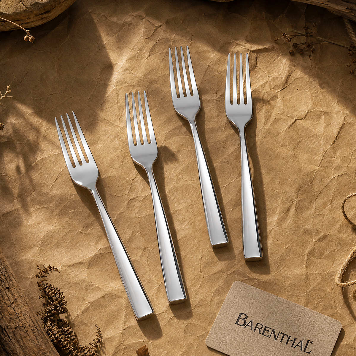 Barenthal Couture Salad Forks Set of 4 in 18/10 Stainless Steel
