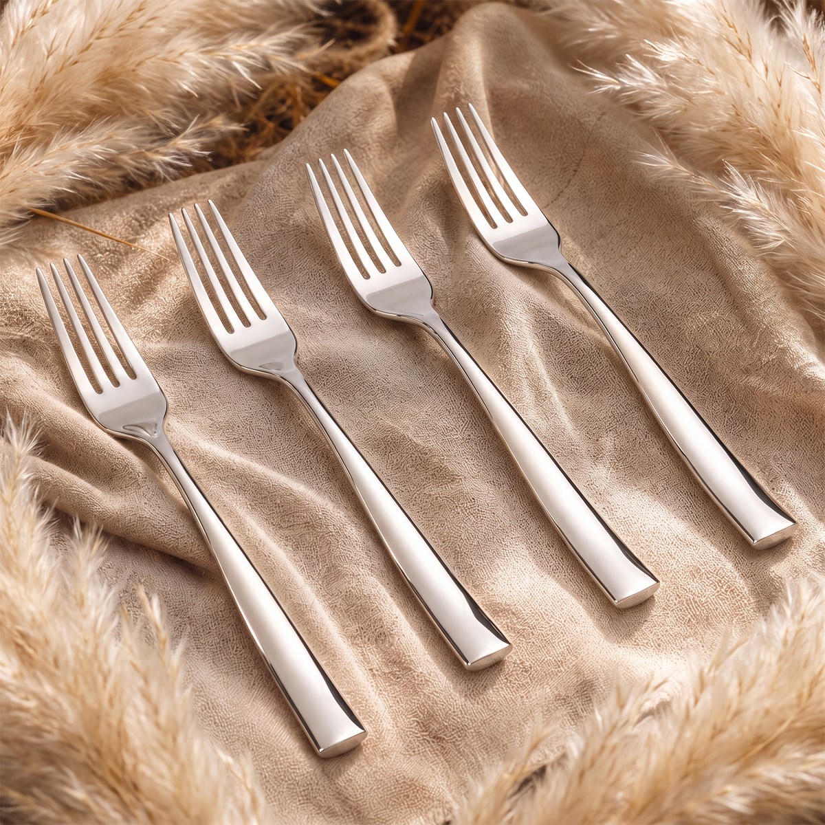 Couture Salad Forks on Elegant Dining Table