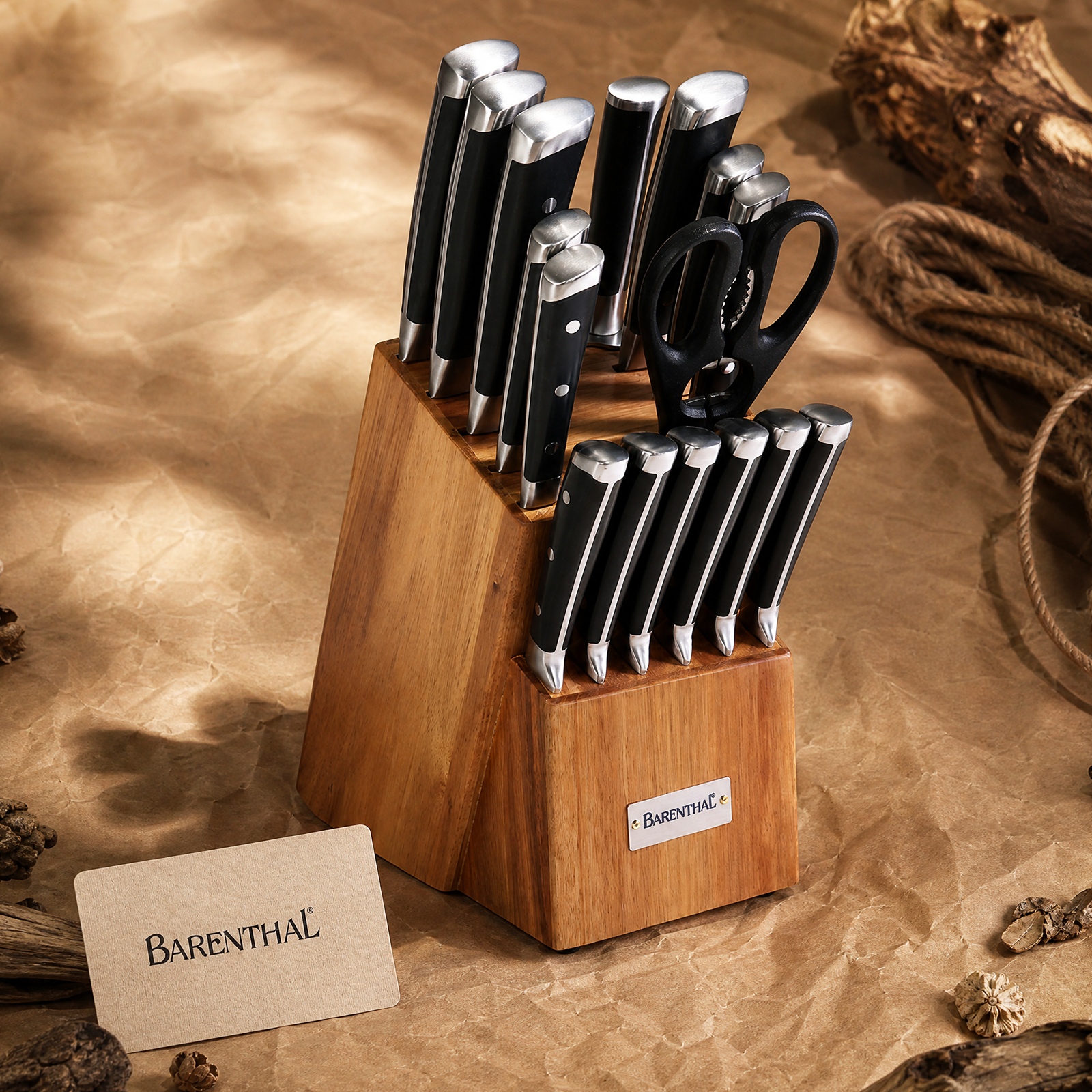 Barenthal 17-Piece Knife Set with Block