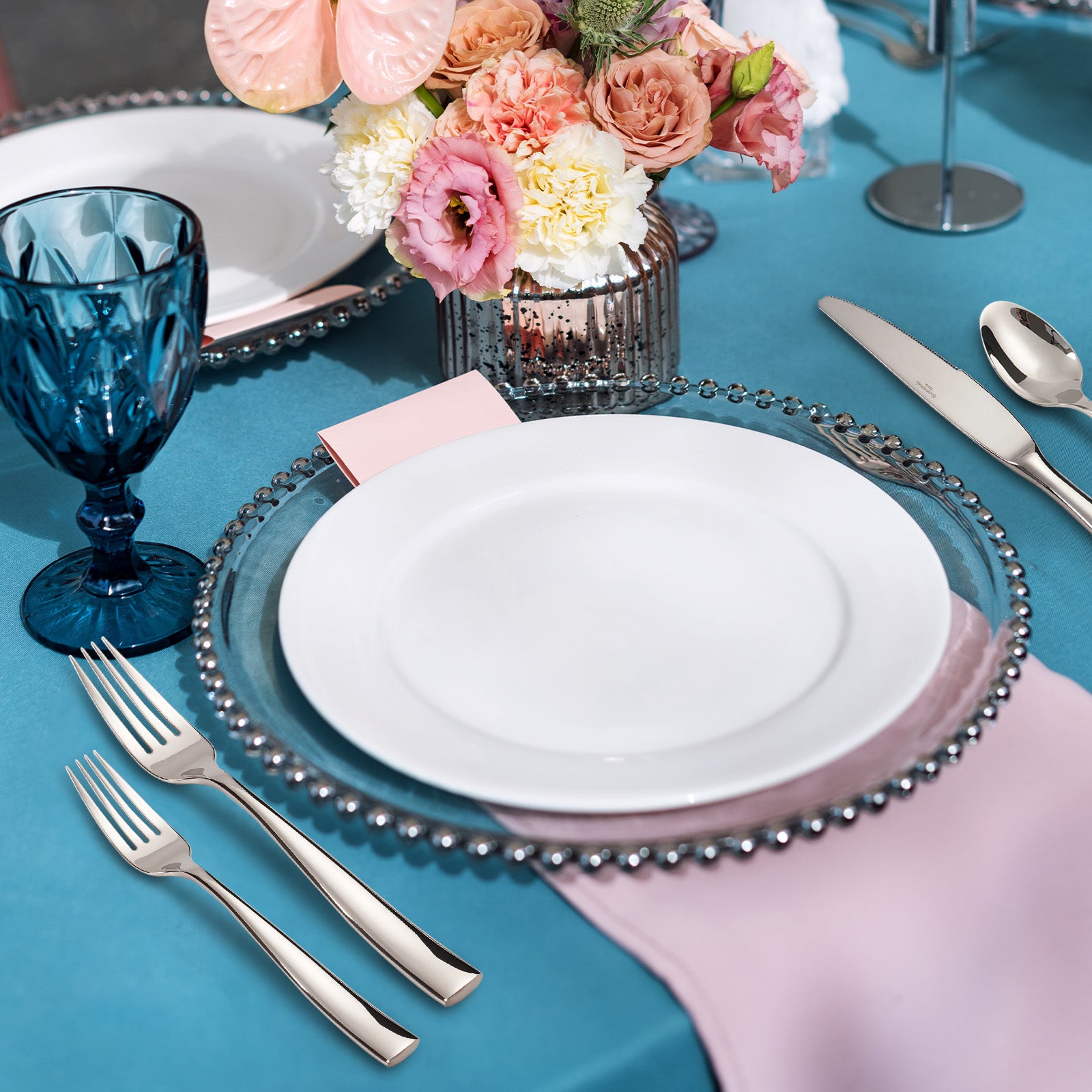 Marin Mirror Salad Forks, Set of 4