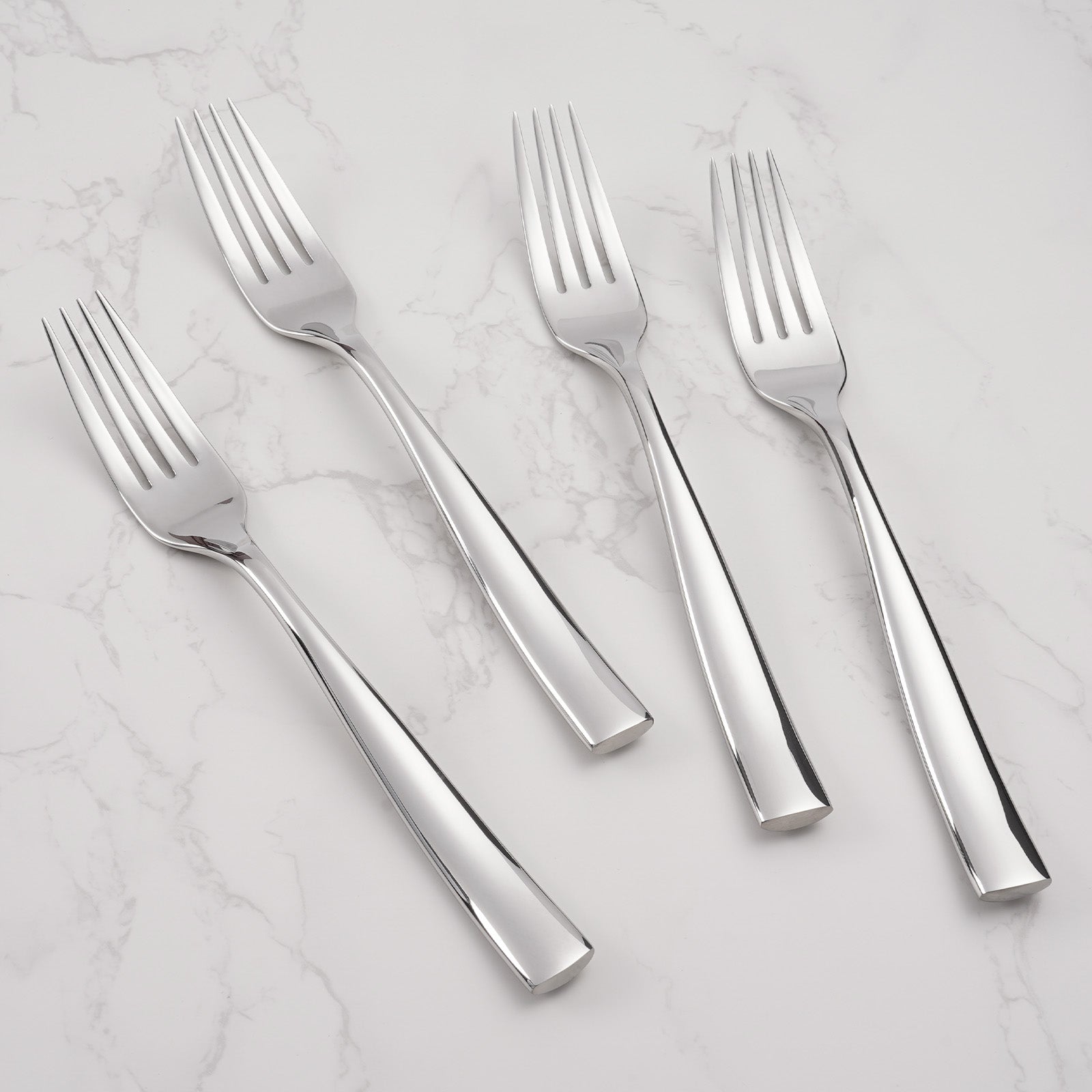 Barenthal 4-piece stainless steel dinner fork set, modern design, ideal for formal dining.