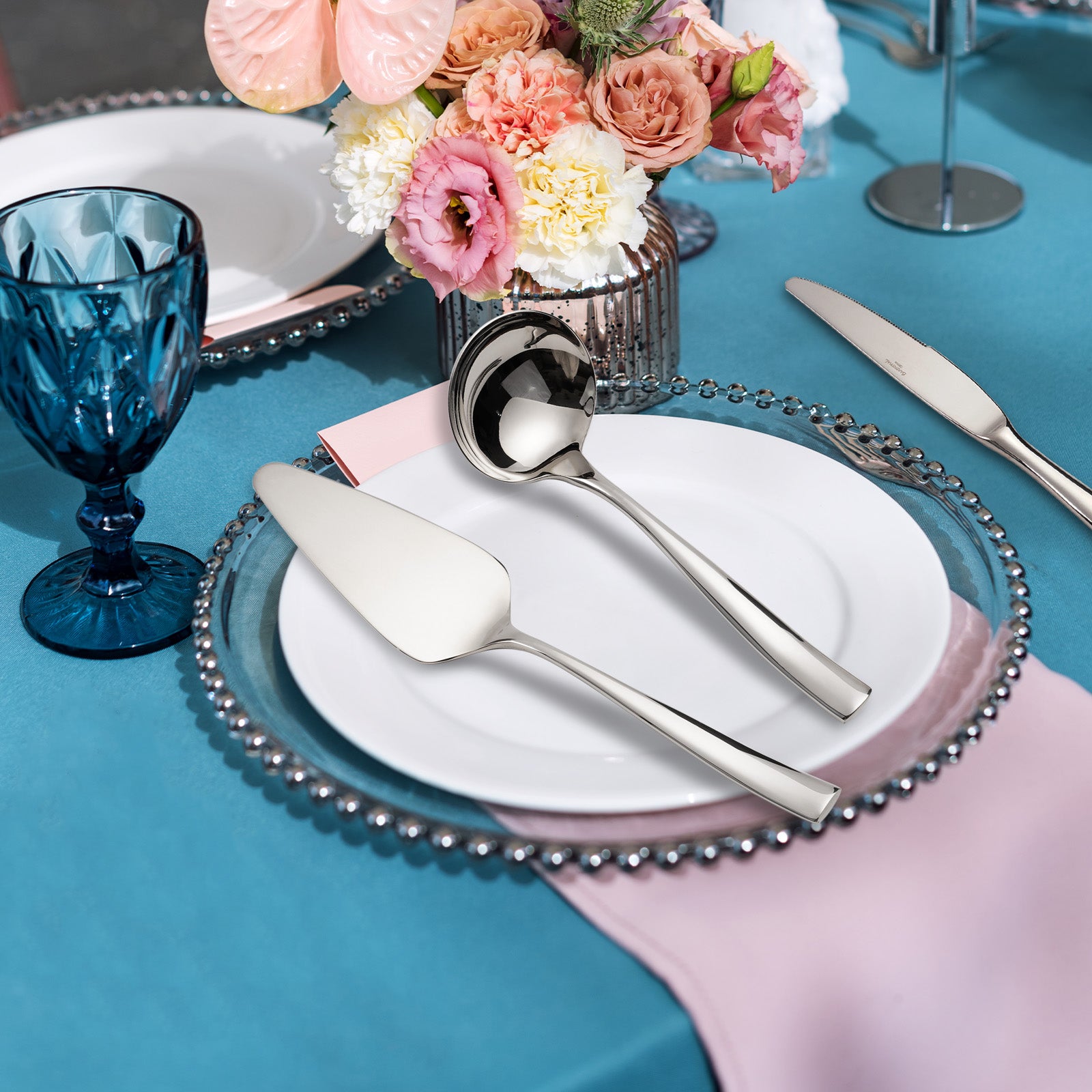 Barenthal Coutour 2-piece tableware set, exquisite tableware combo with saucers and trays, ideal for home and banquet use.
