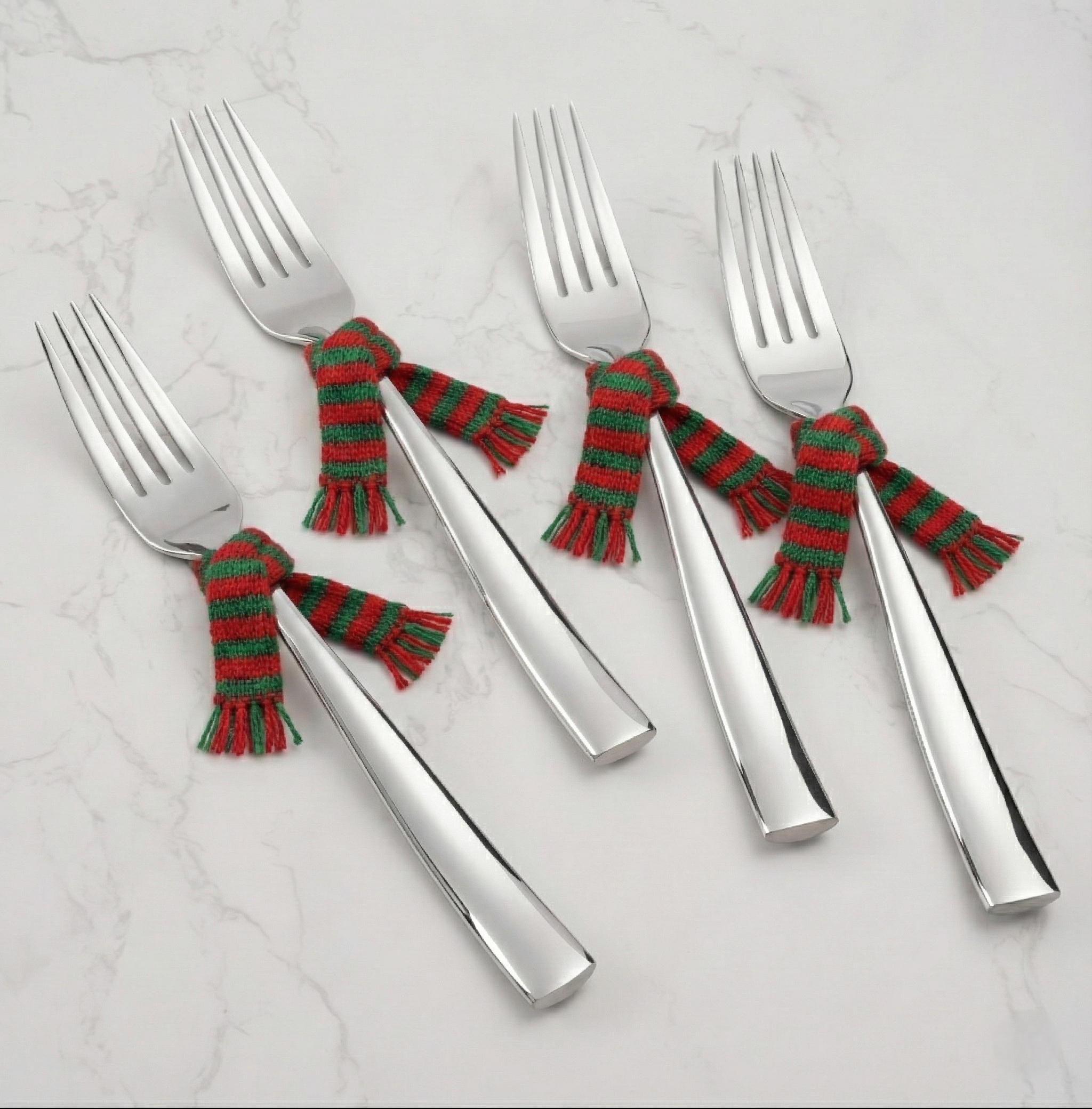 Coutour Salad Forks, Set of 4