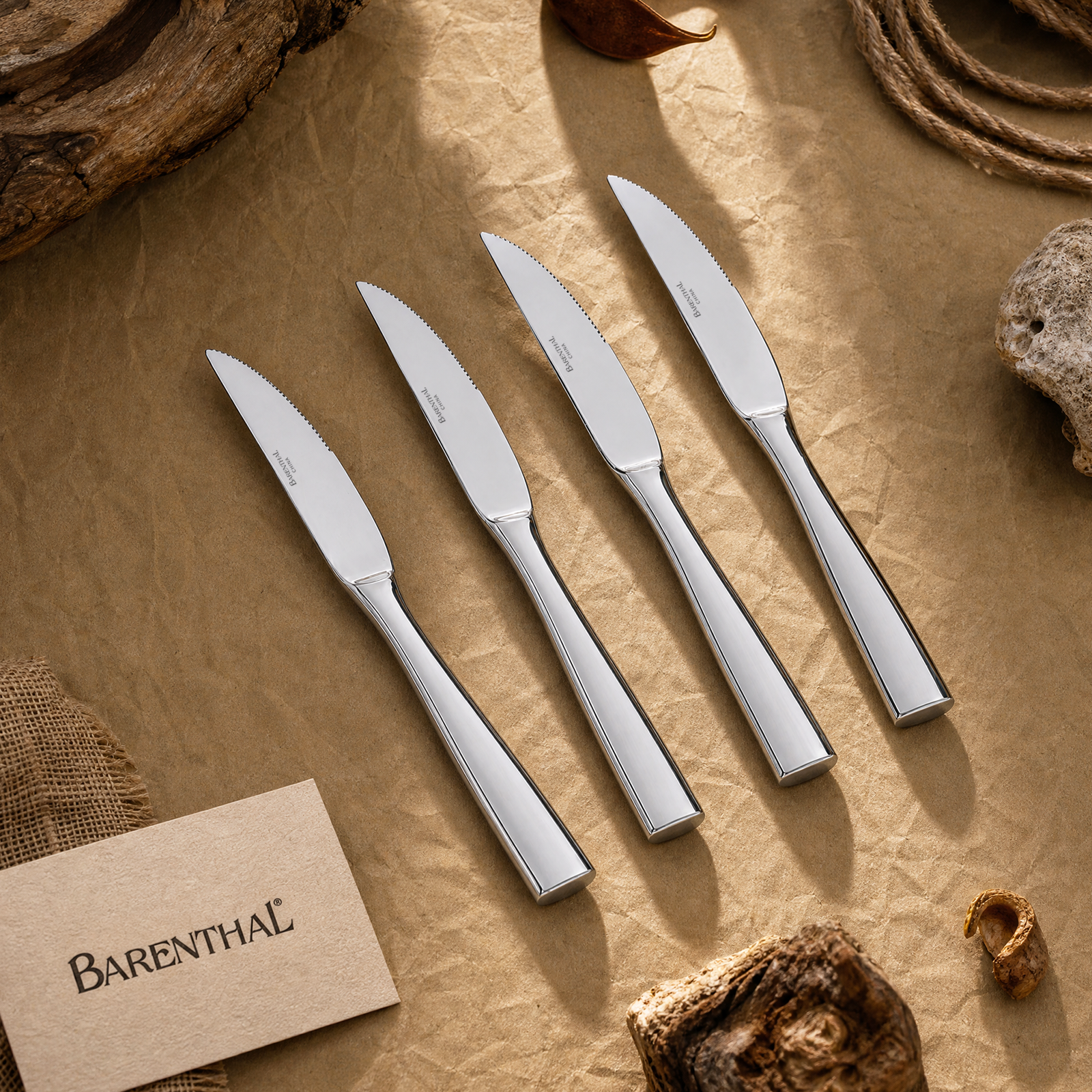 Marin Mirror Steak Knives, Set of 4
